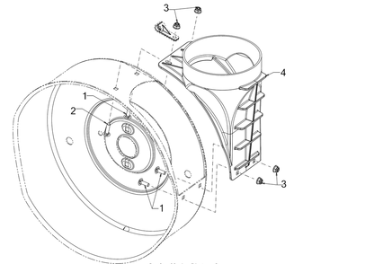 Chute Adapter Diagram and Parts List for 2X30-INCHMAX (31AH8JVSB10)(2023) Cub Cadet Snow Blower